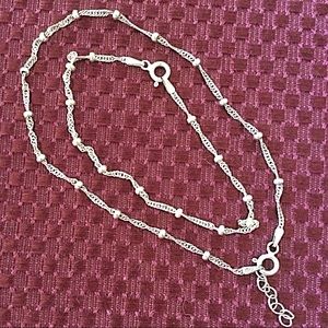 Sterling Bracelet And Anklet Set
